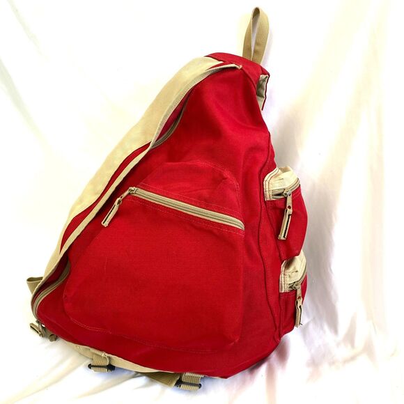 GAP Sling Bag Backpack Vintage Crossbody Red Brown Gorpcore Tactical Y2K